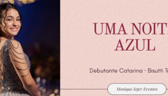 Uma noite azul: debutante Catarina no Bisutti Traffô